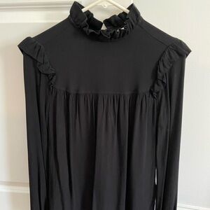Good Threads Black Ruffle Shirt